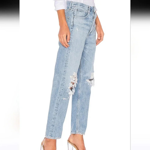 AGOLDE 90's Mid Rise Loose Fit in Fall Out. Size 24 - Picture 4 of 12